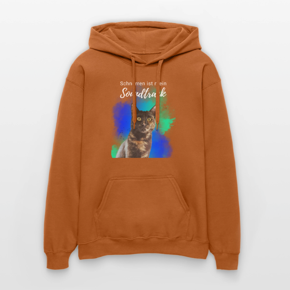 Nala's Hoodie Schnurren ist mein Soundtrack White Edition - Athletic Orange