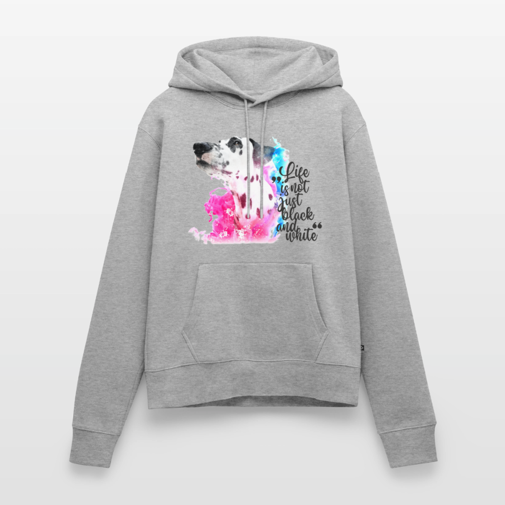 Boa's Hoodie Splash Life is not just black and white Edition Black - Grau meliert