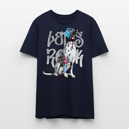Boa's Unisex T-Shirt Premium Let's Rock - Navy