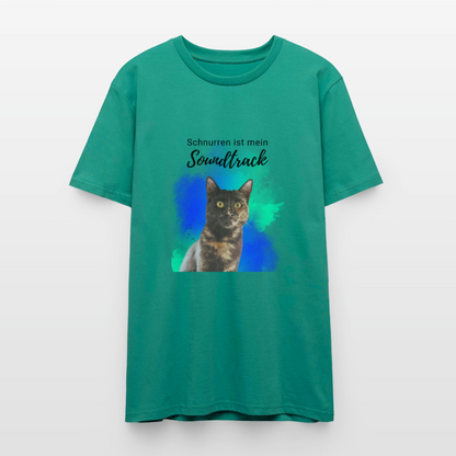 Nala's Unisex T-Shirt Premium Schnurren ist mein Soundtrack Black Edition - Blaugrün