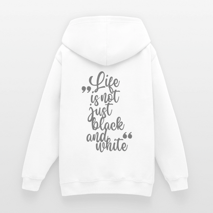 LiNBW. Crew Hoodie Life is not just black and white Edition Grey - LiNBW.