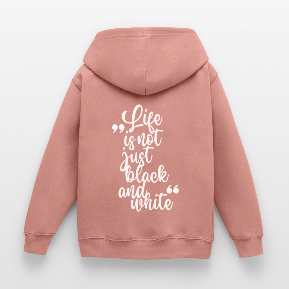 LiNBW. Crew Hoodie Life is not just black and white Edition White - LiNBW.