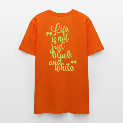 LiNBW. Unisex T-Shirt Premium Crew Green Edition Life is not just black and white - LiNBW.
