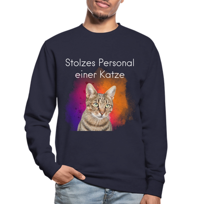 Pedro's Classic Pullover Stolzes Personal einer Katze White Edition - LiNBW.