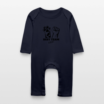 Best Team Ever Strampler Black Edition - Navy