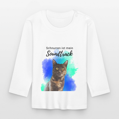 Nala´s Langarmshirt Schnurren ist mein Soundtrack - Weiß