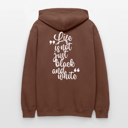 LiNBW. Crew Hoodie White Edition Life is not just black and white - Kakao