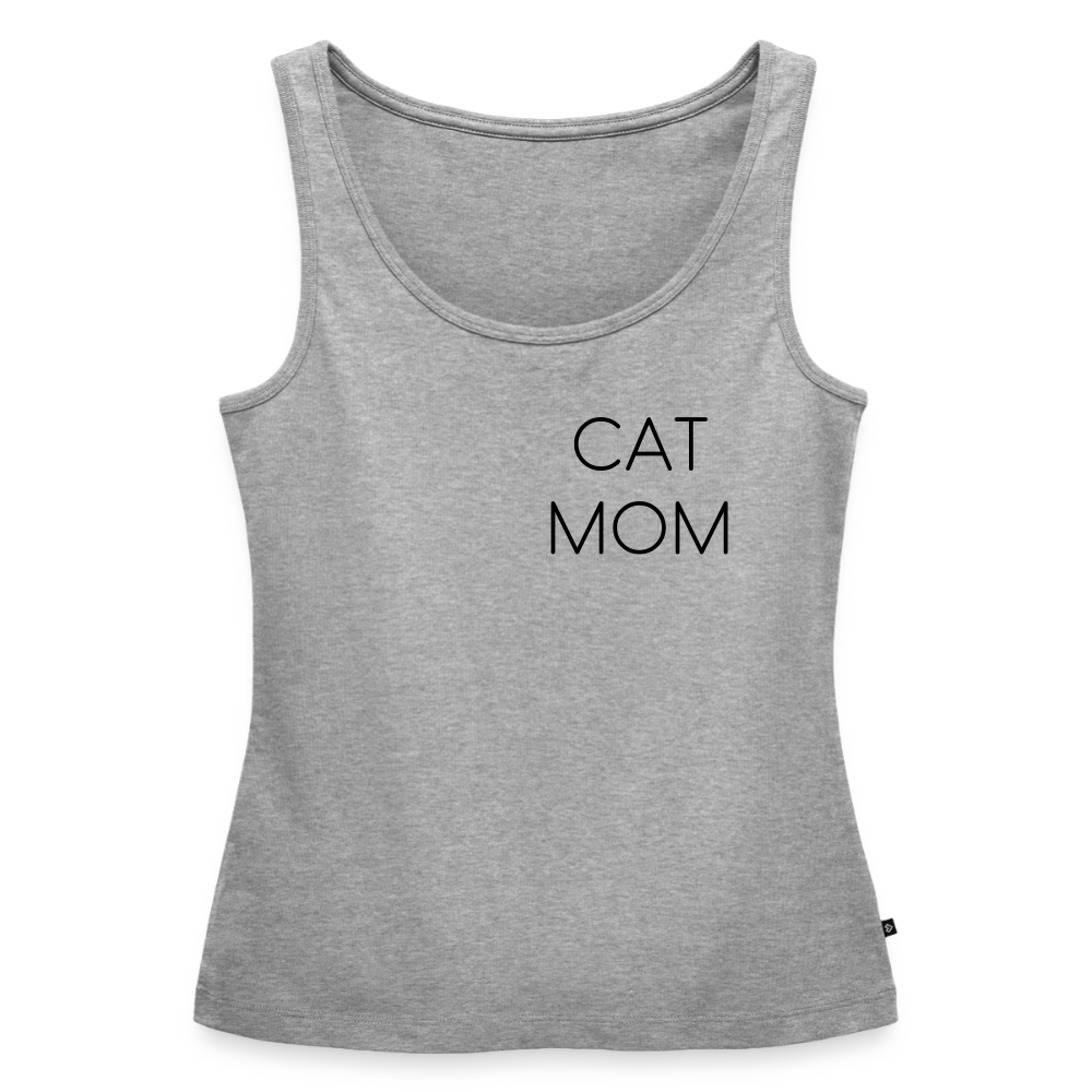 Pedro´s Tank Top Premium Stolzes Personal einer Katze CAT MOM Black Edition - Grau meliert