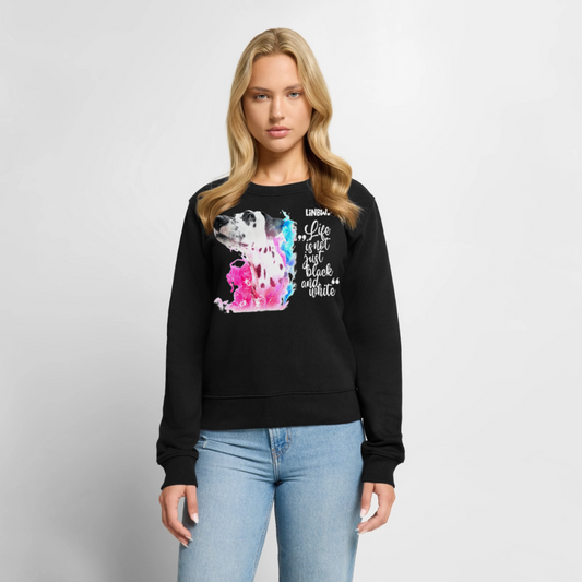 Boa's Pullover Splash Life is not just black and white Edition White - Schwarz
