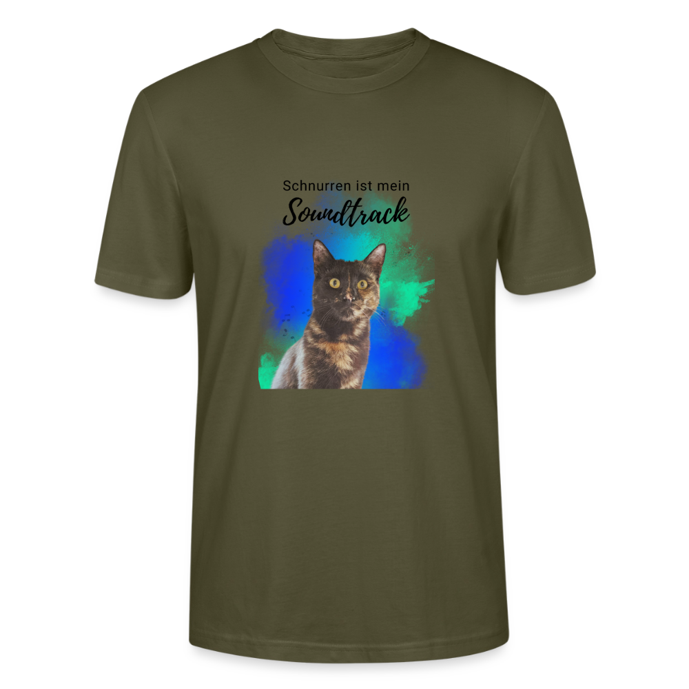 Nala's Unisex T-Shirt Premium Schnurren ist mein Soundtrack Black Edition - Khaki