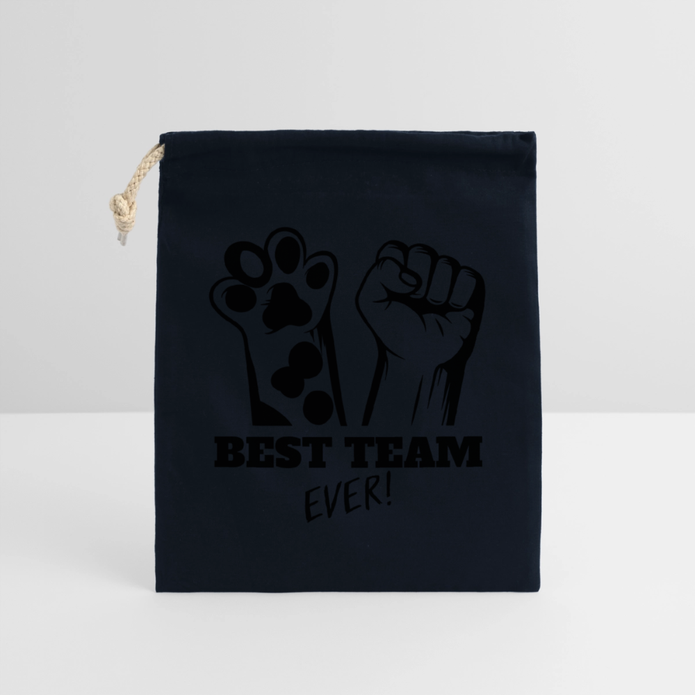 Best Team Ever Baumwollbeutel Black Edition - Navy