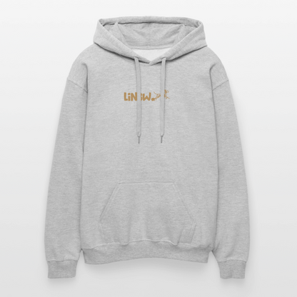 LiNBW. Crew Hoodie Brown Edition Life is not just black and white - Hellgrau meliert