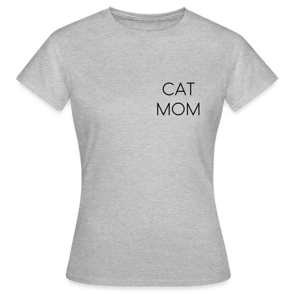 Pedro's T-Shirt CAT MOM Stolzes Personal einer Katze Black Edition - Grau meliert