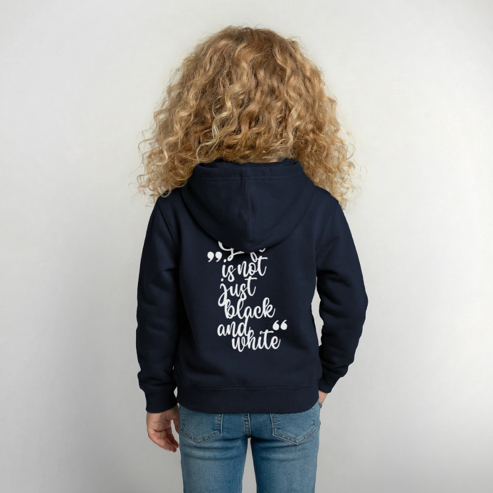 LiNBW. Crew Hoodie Life is not just black and white Edition White - LiNBW.