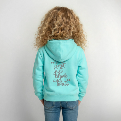 LiNBW. Crew Hoodie Life is not just black and white Edition Grey - LiNBW.