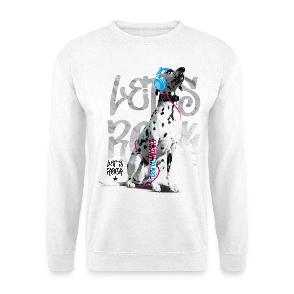 Boa's Classic Pullover Let's Rock - Weiß