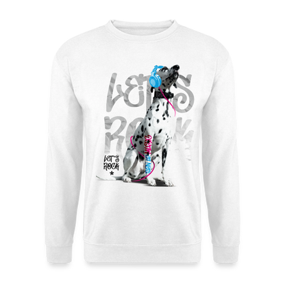 Boa's Classic Pullover Let's Rock - Weiß