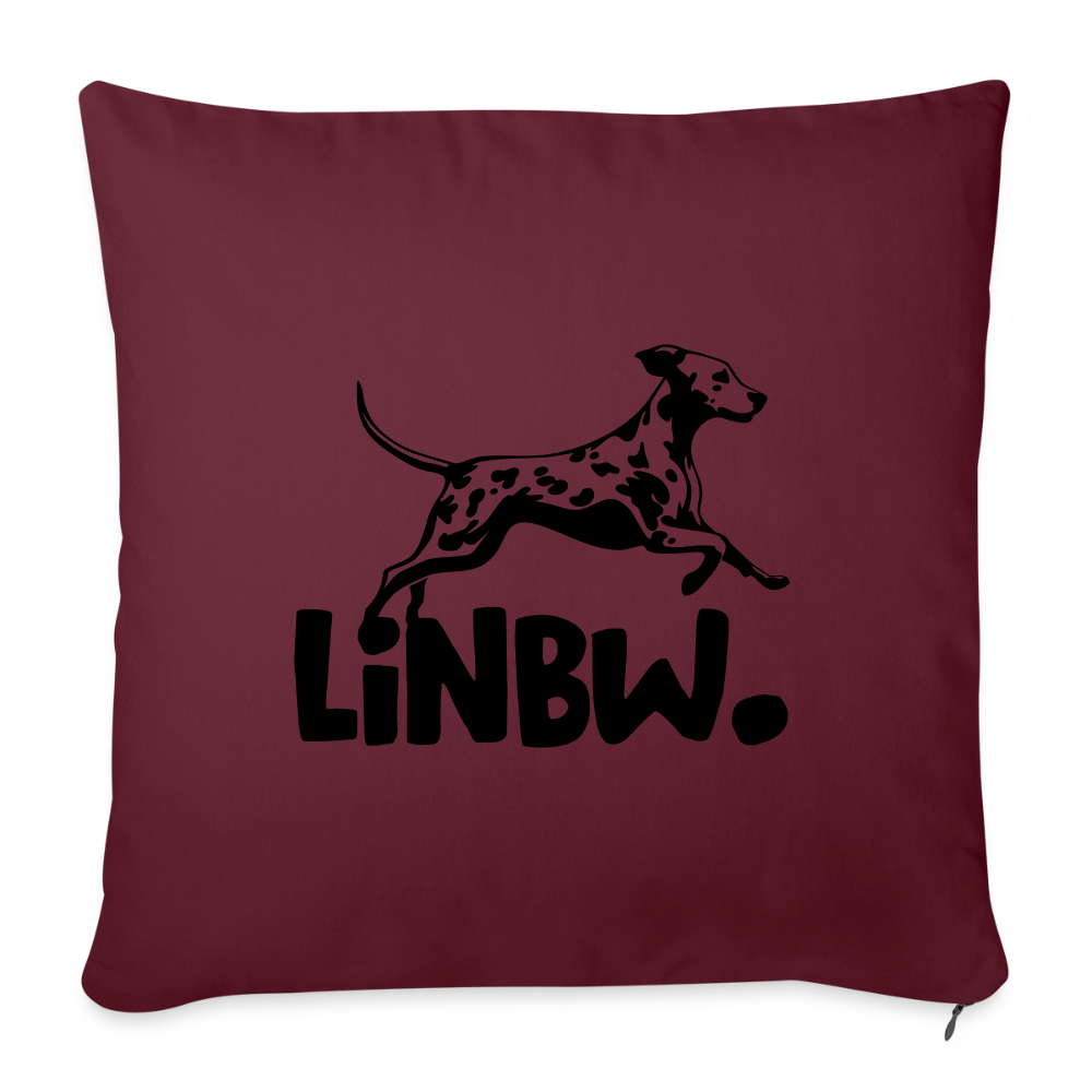 LiNBW. Kissen Black Edition - Burgunderrot