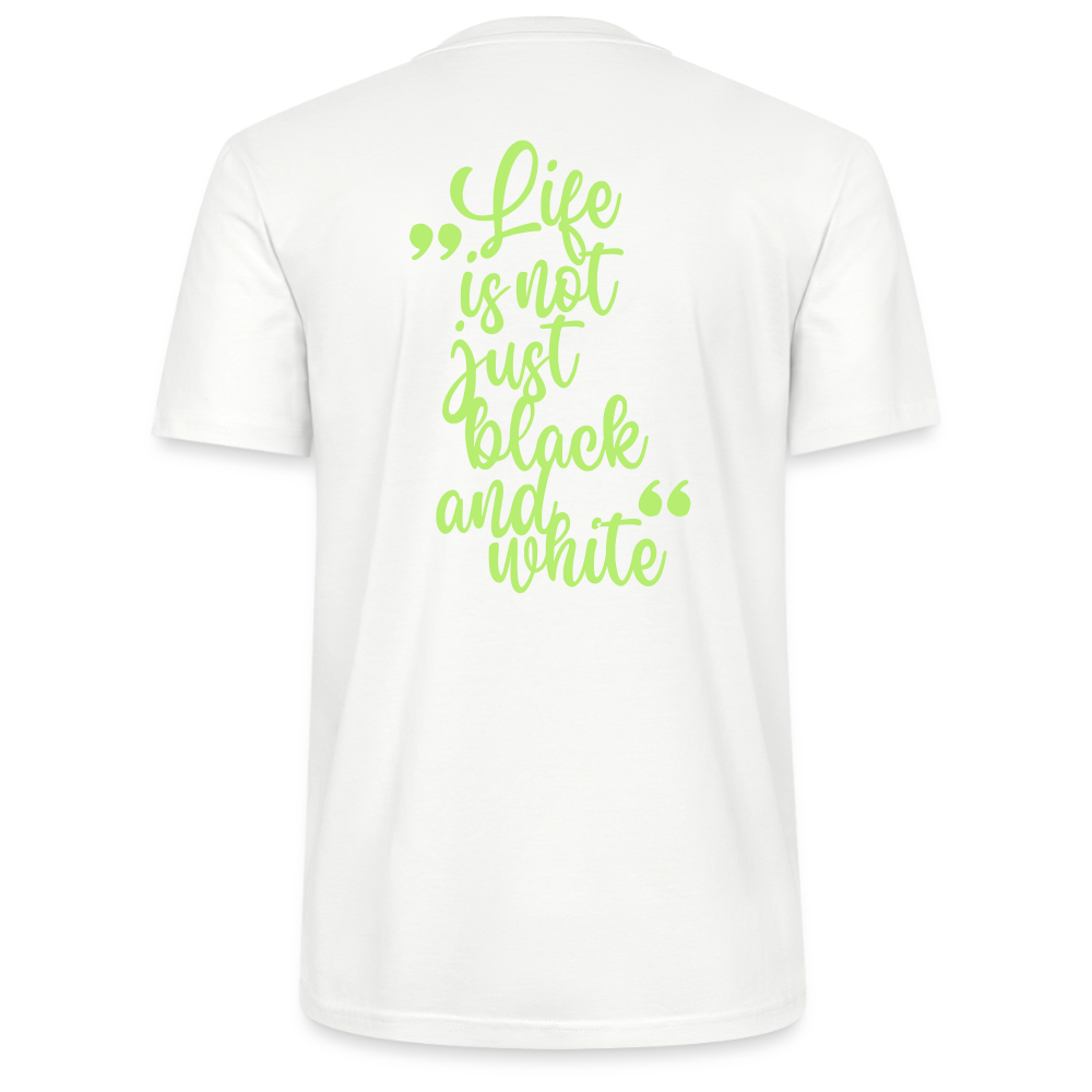 LiNBW. Unisex T-Shirt Premium Crew Green Edition Life is not just black and white - LiNBW.