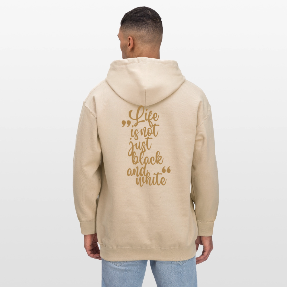 LiNBW. Crew Hoodie Brown Edition Life is not just black and white - Sand