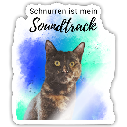 Nala´s Sticker Schnurren ist mein Soundtrack Black Edition - LiNBW.