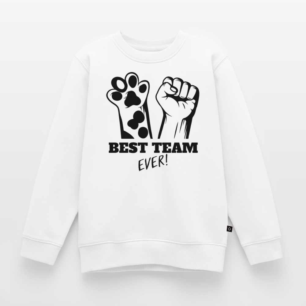 Best Team Ever Pullover Black Edition - Weiß