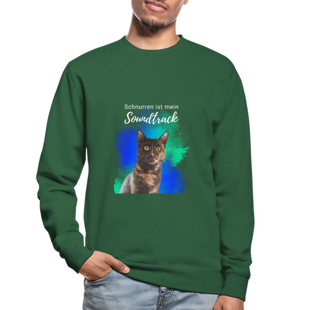 Nala's Classic Pullover Schnurren ist mein Soundtrack White Edition - Grün