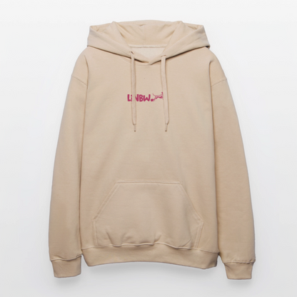 LiNBW. Crew Hoodie Pink Edition Life is not just black and white - Sand