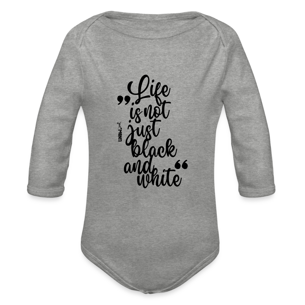 Life is not just black and white Langarm-Body Black Edition - LiNBW.