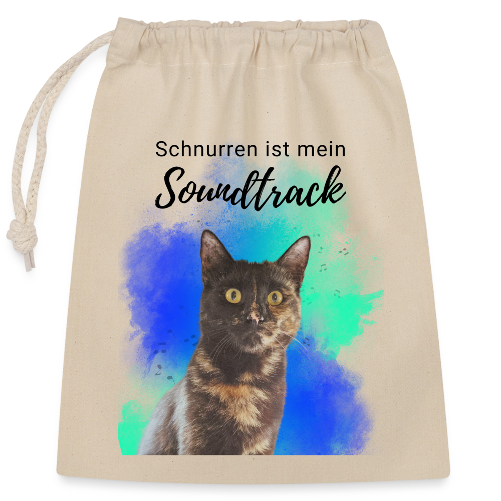 Nala´s Baumwollbeutel Schnurren ist mein Soundtrack Black Edition - Natur