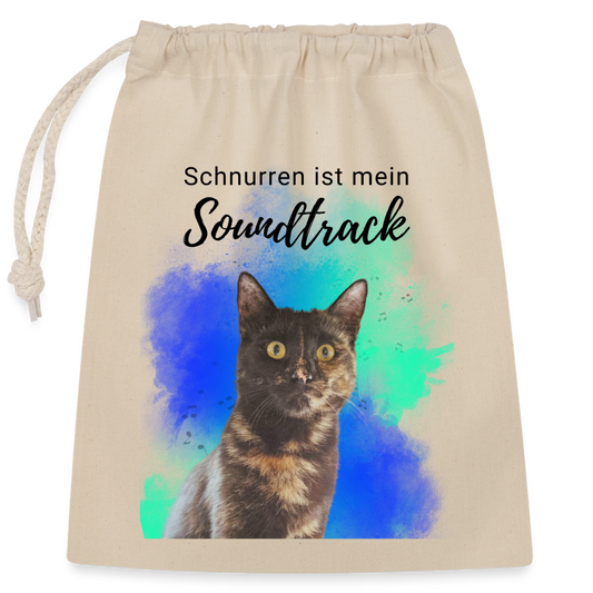 Nala´s Baumwollbeutel Schnurren ist mein Soundtrack Black Edition - Natur