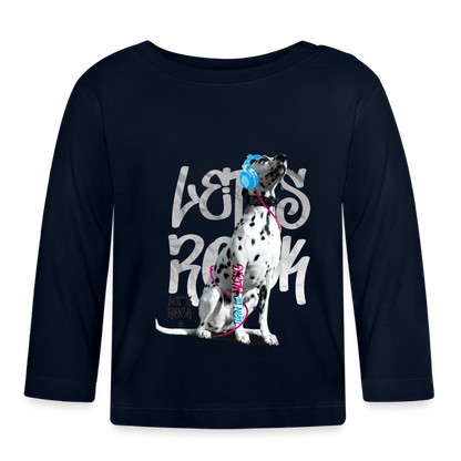 Boa´s Langarmshirt Let´s Rock - Navy