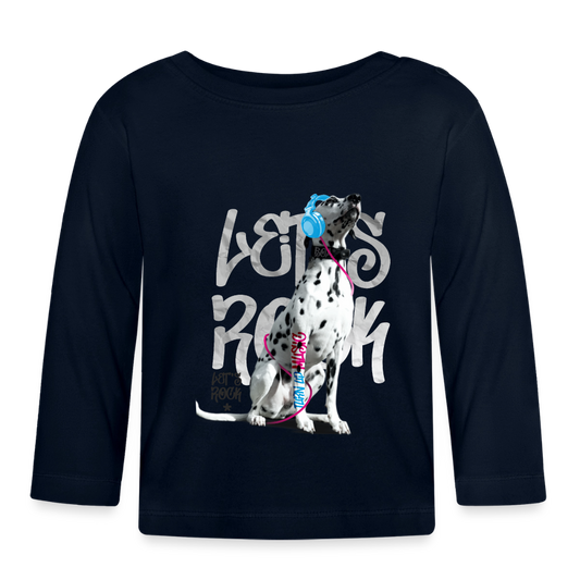 Boa´s Langarmshirt Let´s Rock - Navy