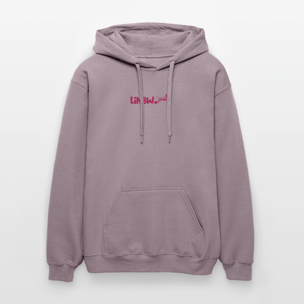 LiNBW. Crew Hoodie Pink Edition Life is not just black and white - Lilagrau 