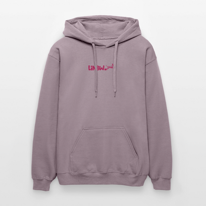 LiNBW. Crew Hoodie Pink Edition Life is not just black and white - Lilagrau 