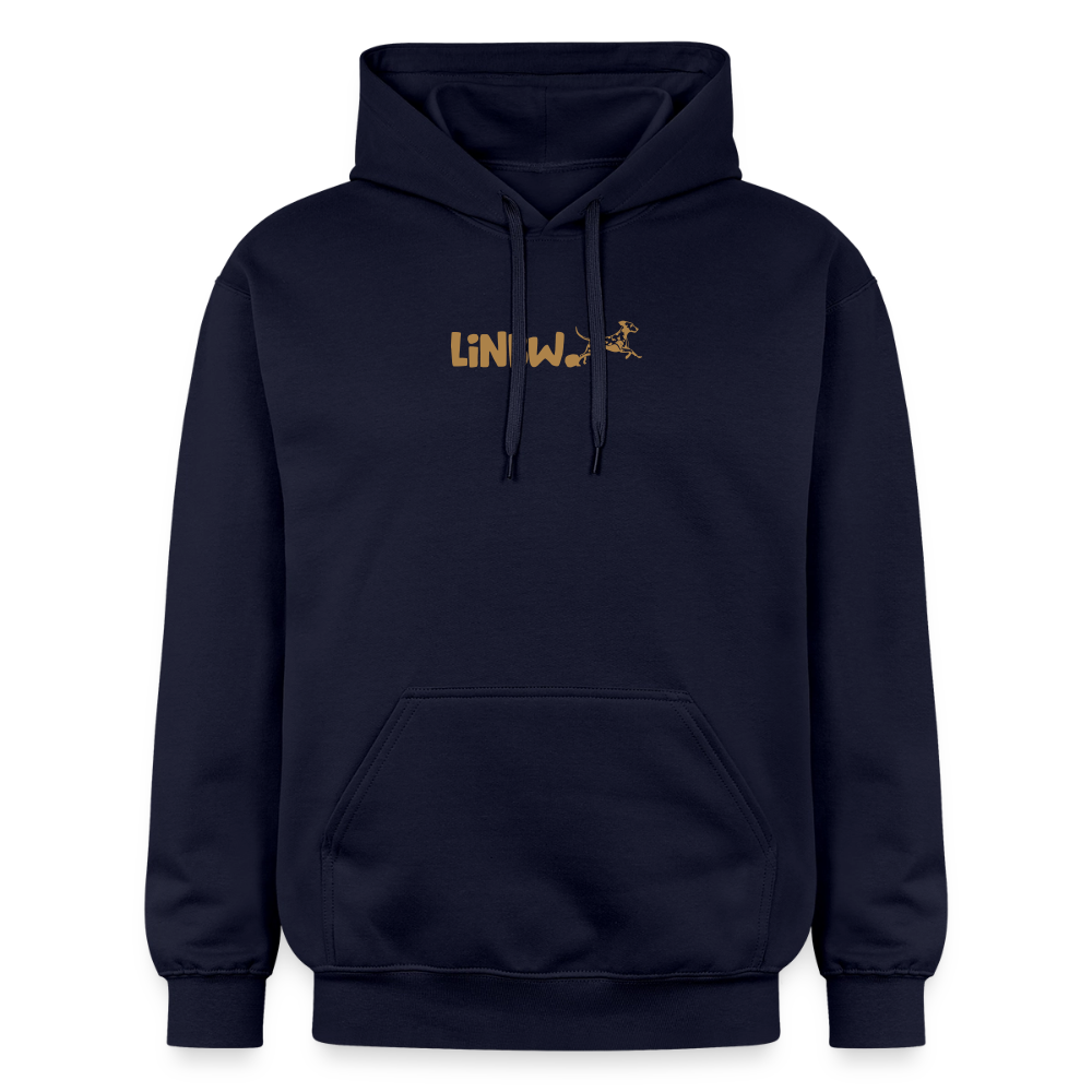 LiNBW. Crew Hoodie Brown Edition Life is not just black and white - Navy