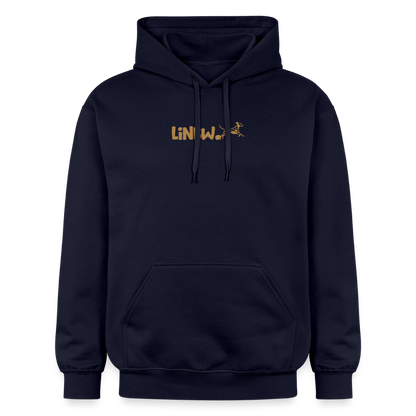 LiNBW. Crew Hoodie Brown Edition Life is not just black and white - Navy
