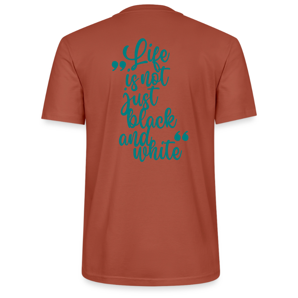 LiNBW. Unisex T-Shirt Premium Crew Blue Edition Life is not just black and white - LiNBW.