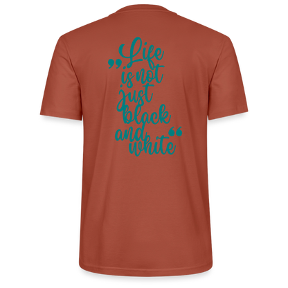 LiNBW. Unisex T-Shirt Premium Crew Blue Edition Life is not just black and white - LiNBW.