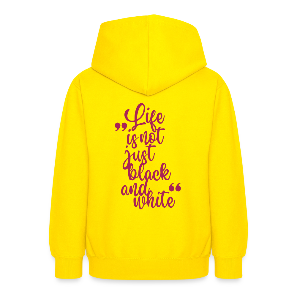 LiNBW. Crew Hoodie Life is not just black and white Edition Pink - LiNBW.