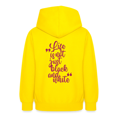 LiNBW. Crew Hoodie Life is not just black and white Edition Pink - LiNBW.