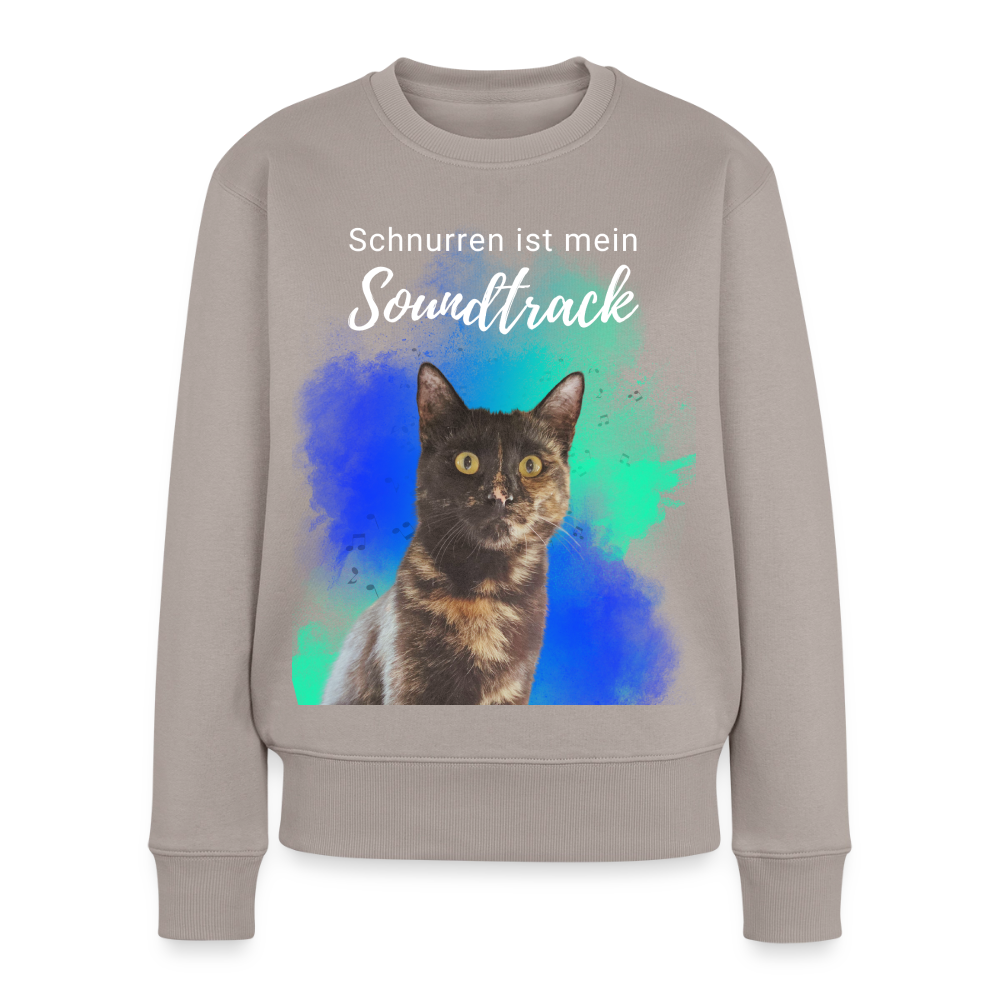 Nala's Pullover Schnurren ist mein Soundtrack White Edition - Taupe