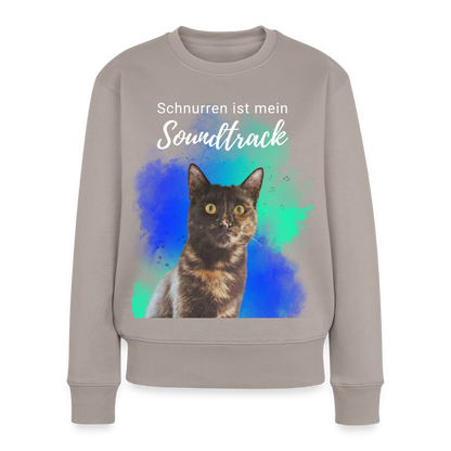 Nala's Pullover Schnurren ist mein Soundtrack White Edition - Taupe