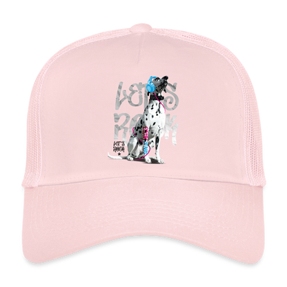 Boa´s Trucker Cap Let´s Rock - Hellrosa