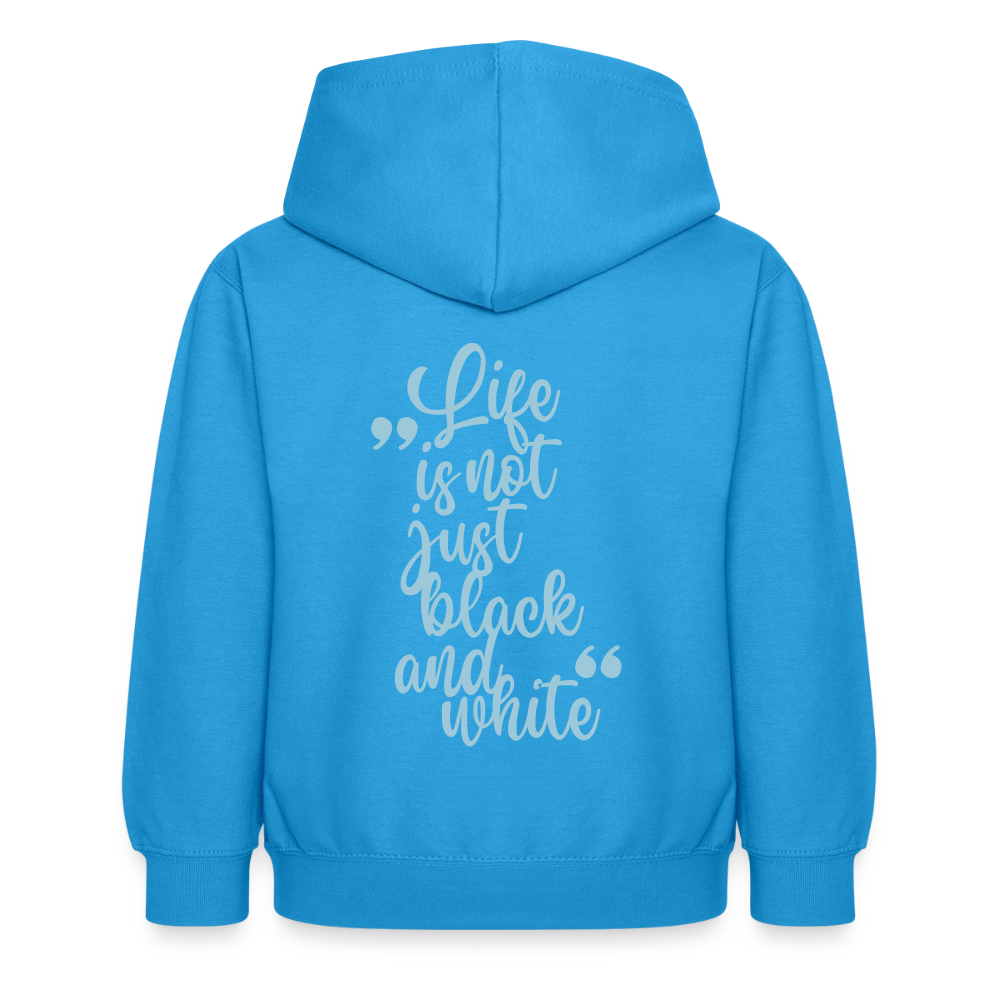 LiNBW. Crew Hoodie Life is not just black and white Edition Blue - LiNBW.