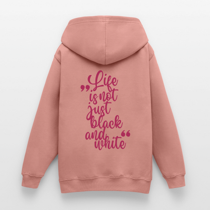 LiNBW. Crew Hoodie Life is not just black and white Edition Pink - LiNBW.