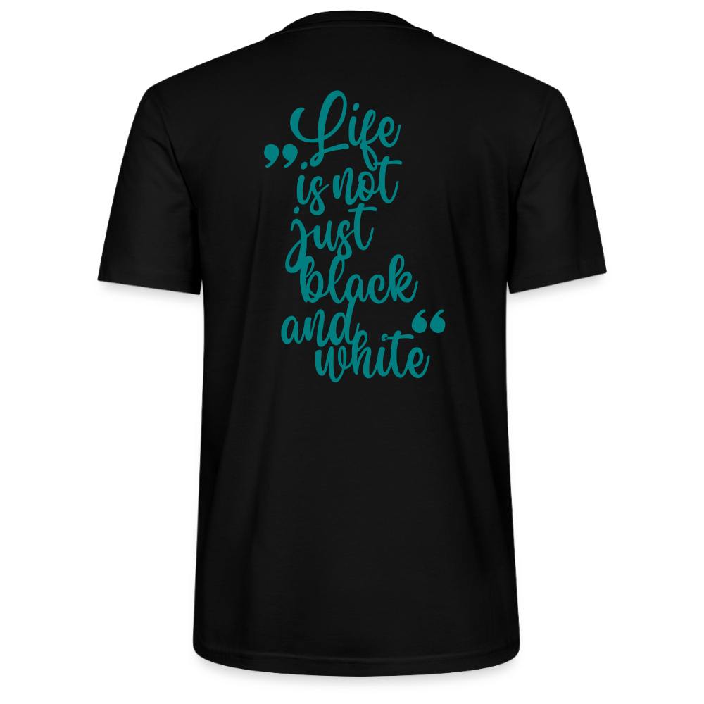 LiNBW. Unisex T-Shirt Premium Crew Blue Edition Life is not just black and white - LiNBW.