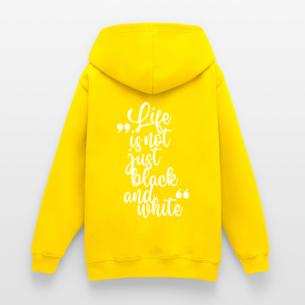 LiNBW. Crew Hoodie Life is not just black and white Edition White - LiNBW.