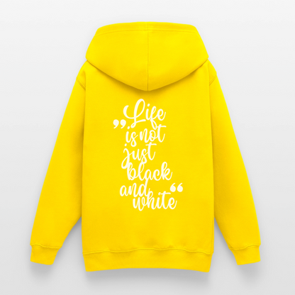 LiNBW. Crew Hoodie Life is not just black and white Edition White - LiNBW.