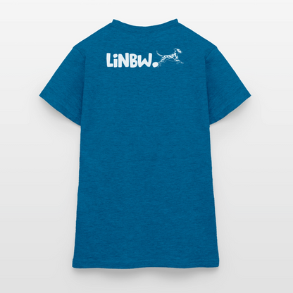 Boa's T-Shirt Splash White Edition Life is not just black and white - Antikblaues Saphir meliert